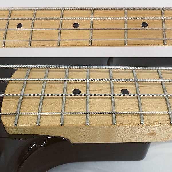 実際に弊社で買取させて頂いた★【難有り】ESP/イーエスピー AP-230SL アクティブ 4弦エレキベース BLACK ギグケース付の画像 3枚目