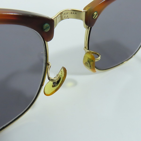 実際に弊社で買取させて頂いたRay-ban/レイバン 90s B＆L/ボシュロム社製 クラブマスター2 W1117 サングラスの画像 4枚目