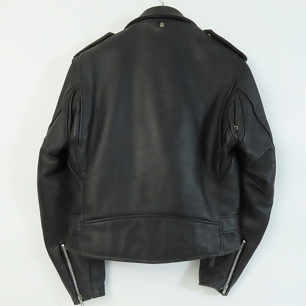 実際に弊社で買取させて頂いたPERFECTO by Schott/パーフェクト バイ ショット ダブルライダースジャケット ブラック/40の画像 1枚目