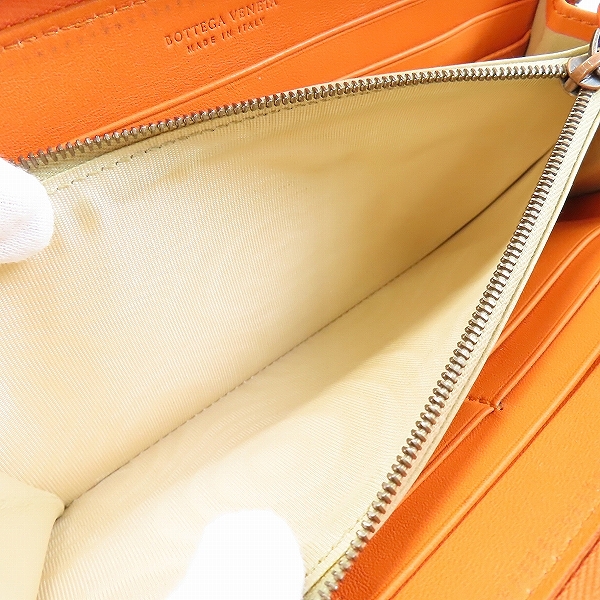 実際に弊社で買取させて頂いたBOTTEGA VENETA/ボッテガヴェネタ イントレチャート/イントレ ラウンドジップ ロングウォレット/長財布の画像 5枚目