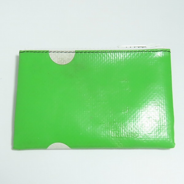 実際に弊社で買取させて頂いたFREITAG/フライターグ F05 BLAIR/ブレア ポーチ/小銭入れ ライトグリーン/ホワイトの画像 1枚目