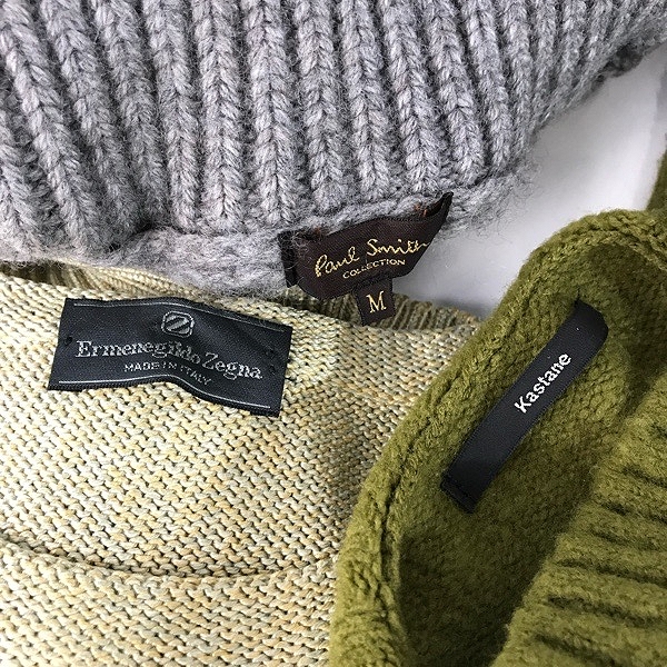 実際に弊社で買取させて頂いた【おまとめ】ポールスミス/ゼニア/カスタネ 他 メンズ/レディース ニット/カーディガン 等