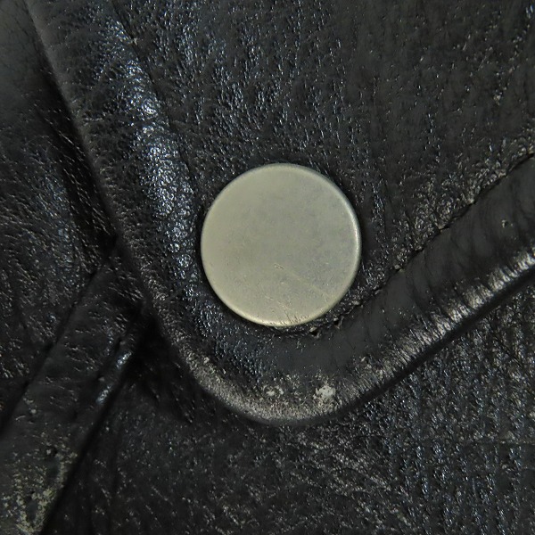 実際に弊社で買取させて頂いたYAMAHA/ヤマハ ダブルライダース L ブラック 日本製 Mの画像 7枚目