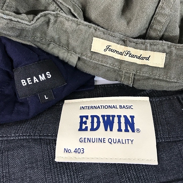 実際に弊社で買取させて頂いた【おまとめ】ビームス/エドウィン/ジャーナルスタンダード 他 コーデュロイパンツ/デニムパンツ 等