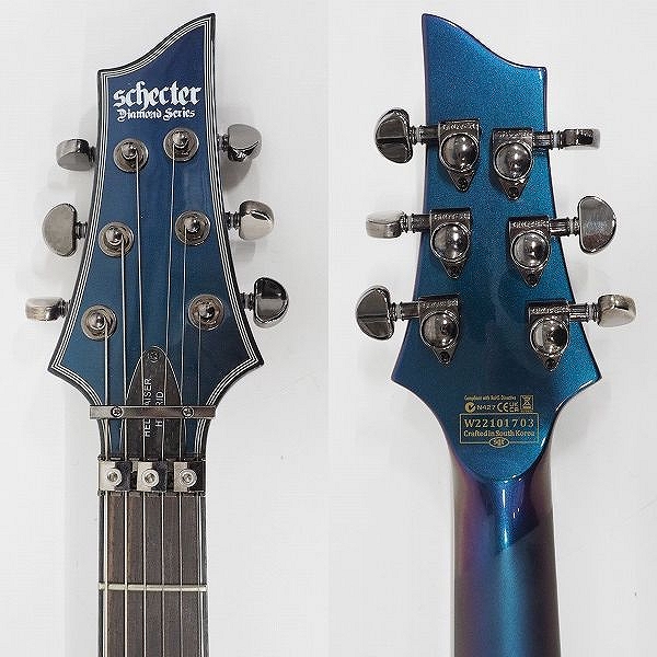 実際に弊社で買取させて頂いた★Schecter/シェクター Diamond Series HELLRAISER HYBRID C-1 FR/ヘルレイザー ハイブリッド エレキギター EMG搭載の画像 2枚目
