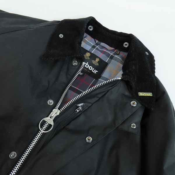 実際に弊社で買取させて頂いたBarbour/バブアー TRANSPORT JACKET/トランスポート ワックスジャケット ブラック MWX1678BK91/34の画像 6枚目