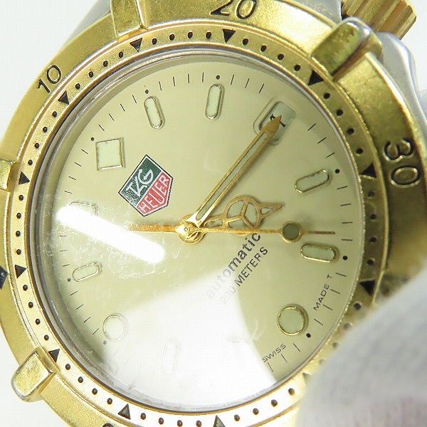 実際に弊社で買取させて頂いた【難有り】TAG HEUER/タグホイヤー 2000シリーズ 200M防水 自動巻き 665.706F の画像 6枚目