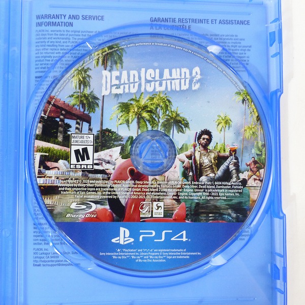 実際に弊社で買取させて頂いたPlayStation4/PS4 ソフト Dead Island 2/デッドアイランド2 DAY ONE EDITION 輸入版の画像 3枚目