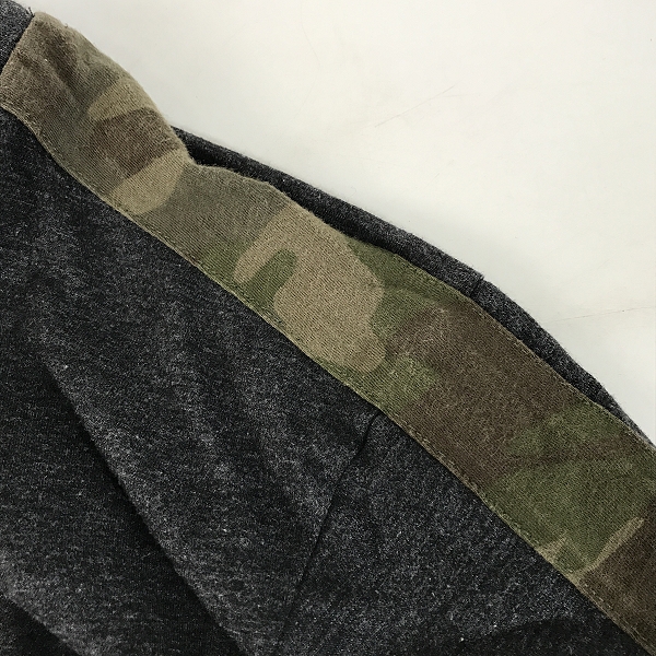 実際に弊社で買取させて頂いたHYDROGEN/ハイドロゲン 迷彩柄切替 ロングTシャツ XXLの画像 6枚目