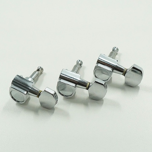 実際に弊社で買取させて頂いたメーカー不明 品番不明 6連 ギター用 ペグ パーツの画像 1枚目