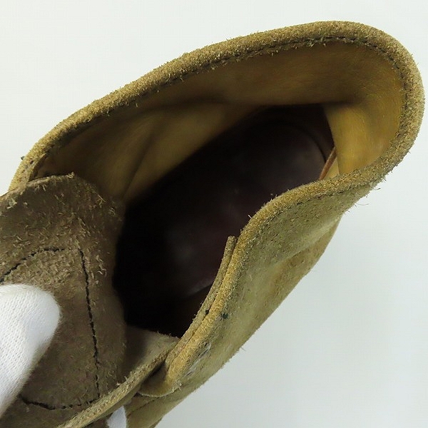 実際に弊社で買取させて頂いたREDWING/レッドウィング 7ホール スウェードブーツ/8の画像 4枚目