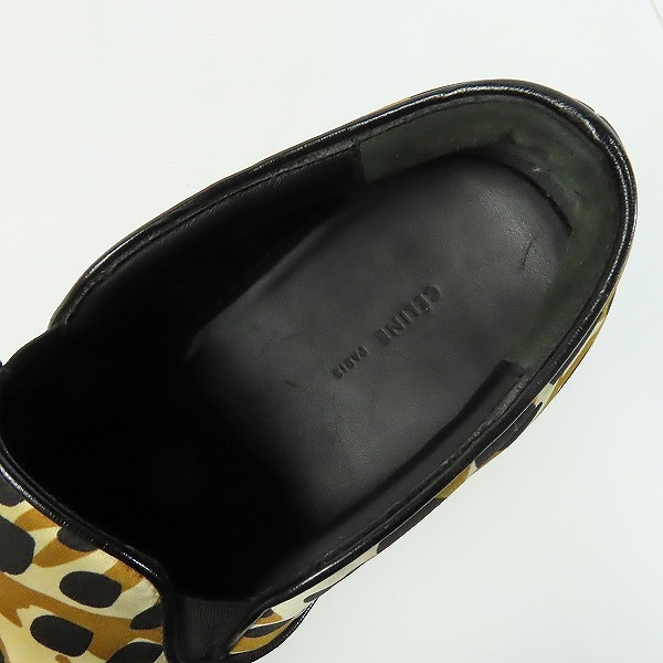 実際に弊社で買取させて頂いたCELINE/セリーヌ アニマル柄/総柄 スリッポンスニーカー/41の画像 4枚目