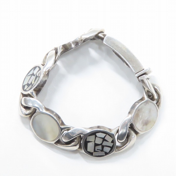 実際に弊社で買取させて頂いたSTANLEY GUESS/スタンリーゲス ラウンドマルチシェルブレスレットの画像 3枚目