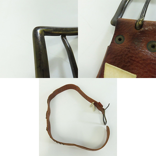 実際に弊社で買取させて頂いたDIESEL/ディーゼル イタリア製 スタッズ/ロゴ レザーベルト 90/36の画像 8枚目