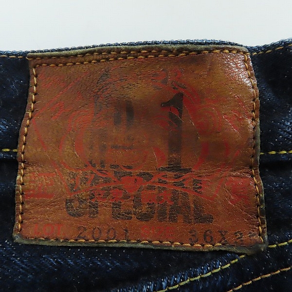 実際に弊社で買取させて頂いたEVISU/エヴィス 2001 special 道楽 デニムパンツ/36×35の画像 2枚目