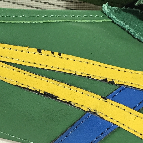 実際に弊社で買取させて頂いたOnitsuka Tiger/オニツカタイガー MEXICO 66/メキシコ66 グリーン/イエロー THL7C2-8504/31.0の画像 8枚目