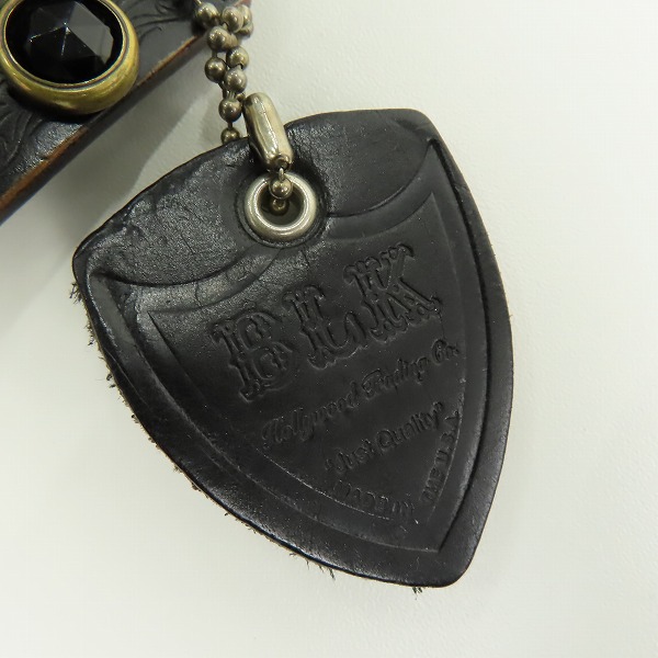 実際に弊社で買取させて頂いたHTC BLACK/エイチティーシー ブラック パイソン レザーベルトの画像 8枚目