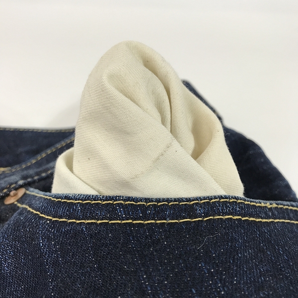 実際に弊社で買取させて頂いたTHE FLAT HEAD/フラットヘッド 大戦モデル デニムパンツ 3003/38の画像 8枚目