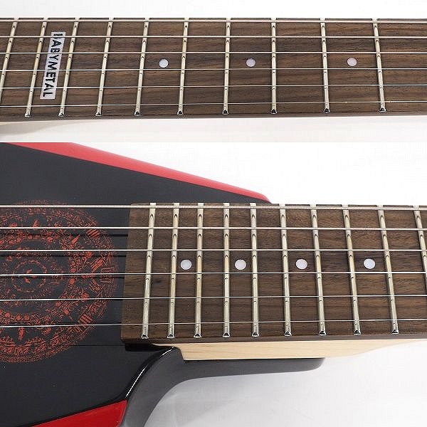 実際に弊社で買取させて頂いた★ESP BABYMETAL/ベビーメタル MINI-ARROW ミニアロー ミニエレキギター The one ギグケース付の画像 4枚目