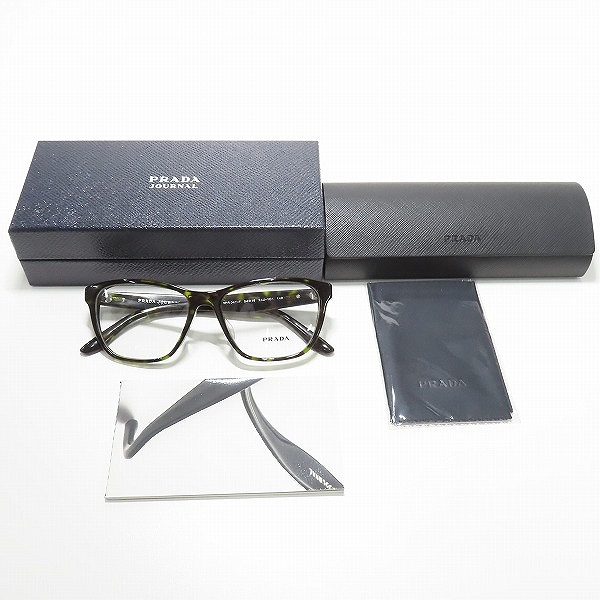 実際に弊社で買取させて頂いた(2)PRADA JOURNAL/プラダ ジャーナル メガネフレーム アイウェア VPR04T-F/2AU-1O1の画像 9枚目