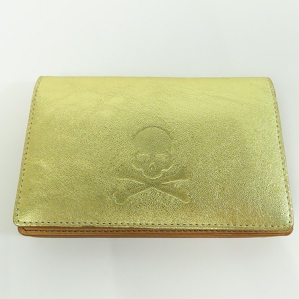 実際に弊社で買取させて頂いたmastermind JAPAN/マスターマインドジャパン カードケース 名刺入れ ゴールド