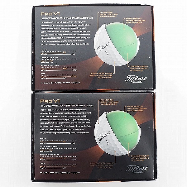 実際に弊社で買取させて頂いた【未使用】Titleist/タイトリスト PRO V1 ゴルフボール ホワイト 2ダースの画像 4枚目