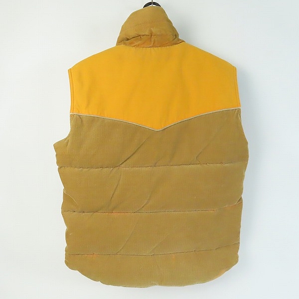 実際に弊社で買取させて頂いたTHE FLAT HEAD/フラットヘッド リバーシブル コーデュロイ切替 ダウンベスト/38の画像 3枚目