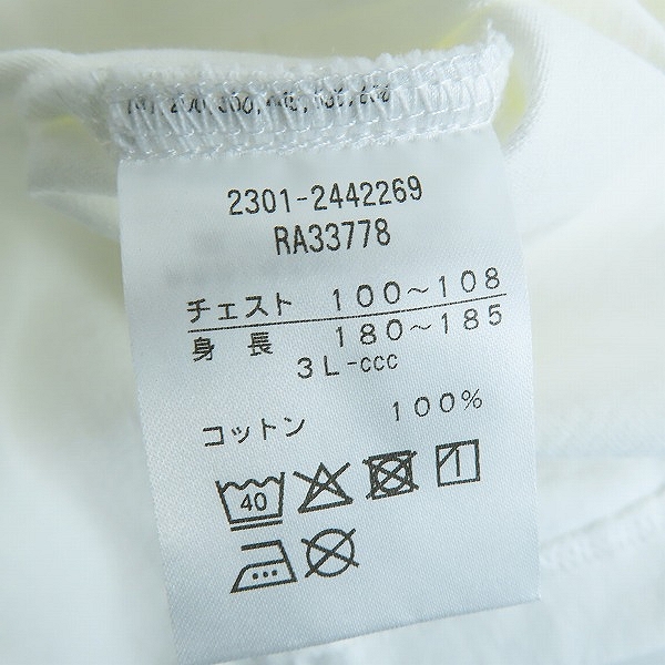 実際に弊社で買取させて頂いたCANTERBURY/カンタベリー Tシャツ JAPAN S/S SPECTATOR TEE/RA33778/3Lの画像 3枚目