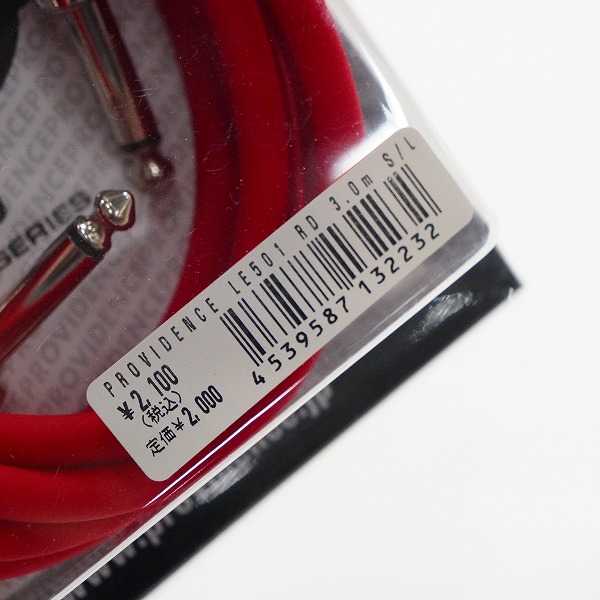 実際に弊社で買取させて頂いた【未開封】Providence/プロヴィデンス LE501 3.0m S/L RED 楽器用 シールド ギターシールドの画像 5枚目