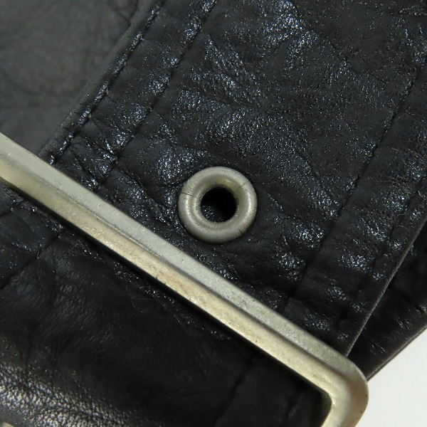 実際に弊社で買取させて頂いたYAMAHA/ヤマハ ダブルライダース L ブラック 日本製 Mの画像 8枚目