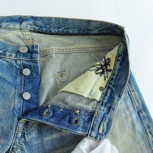 実際に弊社で買取させて頂いたHisteric Gloumer/ヒステリックグラマー XXX ポケットスタッズ プリント デニムパンツ/32の画像 6枚目