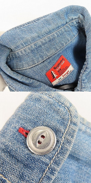 実際に弊社で買取させて頂いたNEIGHBORHOOD/ネイバーフッド  ロゴ ワッペン デニムシャツ /091BENH-SHM03/Lの画像 9枚目