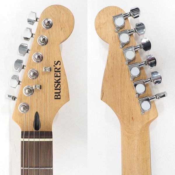 実際に弊社で買取させて頂いた★BUSKER'S/バスカーズ ストラトキャスターType エレキギター ソフトケース付の画像 2枚目