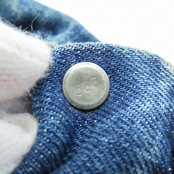 実際に弊社で買取させて頂いたLEVI'S/リーバイス ヴィンテージ 70505 ビッグE 不均等V 刻印526 デニムジャケットの画像 6枚目