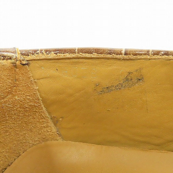 実際に弊社で買取させて頂いたEMPORIO ARMANI/エンポリオ アルマーニ クロコ型押し ドライビングシューズ/X4B058/8の画像 6枚目