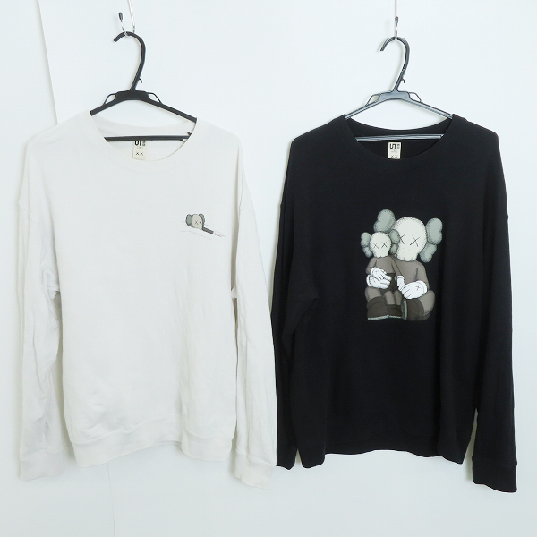 実際に弊社で買取させて頂いたUNIQLO×KAWS/ユニクロ×カウズ スウェットシャツ/トレーナー 2点セット