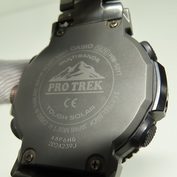 実際に弊社で買取させて頂いたCASIO/カシオ PROTREK/プロトレック 電波ソーラー PRW-50YT-1JFの画像 4枚目