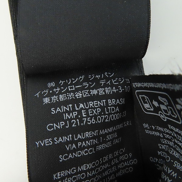 実際に弊社で買取させて頂いた【JPタグ】Saint laurent paris/サンローランパリ YSLロゴ総柄 ネクタイ 757431 3Y009の画像 3枚目