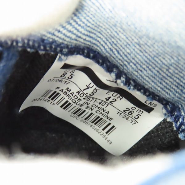 実際に弊社で買取させて頂いた【未使用】NIKE×LEVIS/ナイキ×リーバイス AIR JORDAN 4 RETRO NRG/AO2571-401/26.5の画像 5枚目