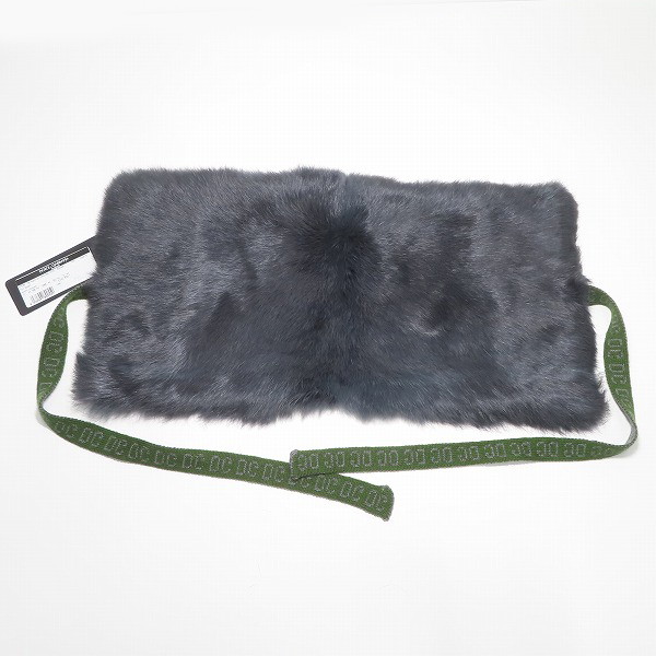 実際に弊社で買取させて頂いた【未使用】DOLCE&GABBANA/ドルチェ&ガッバーナ ロゴ ファー スカーフ マフラーの画像 1枚目