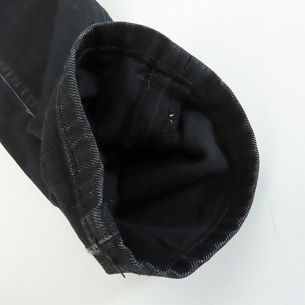 実際に弊社で買取させて頂いたSAINTLAURENTPARIS/サンローランパリ 二ークラッシュデニムパンツ 16AW 441240 Y869L/28の画像 7枚目