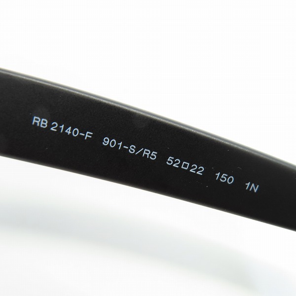 実際に弊社で買取させて頂いたRayｰBan/レイバン WAYFARER サングラス RB-2140-F 901-S/R5の画像 5枚目