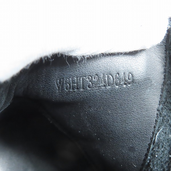 実際に弊社で買取させて頂いたBALMAIN/バルマン サイドジップ キルティング ハイカットスニーカー W6HT324D649-176/41の画像 6枚目