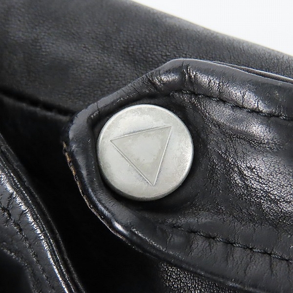 実際に弊社で買取させて頂いたBACKLASH/バックラッシュ JAPAN SHOULDER “GARMENT-DYED” RIDERS COAT/ライダース コート 1773-13/M(2)の画像 5枚目