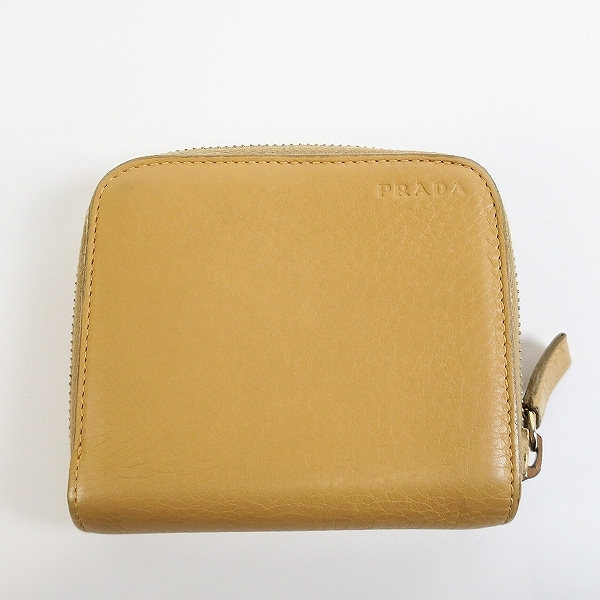 実際に弊社で買取させて頂いたPRADA/プラダ レザー 二つ折り コンパクトウォレット