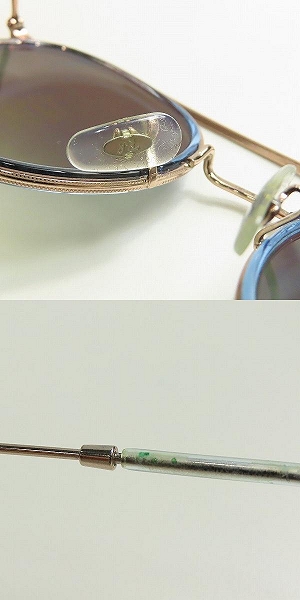 実際に弊社で買取させて頂いたRay-Ban/レイバン Round Double Bridge サングラス/アイウェア RB3647-Nの画像 8枚目