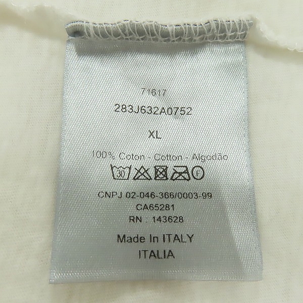 実際に弊社で買取させて頂いた【JPタグ】DIOR×Travis Scott Cactus Jack/ディオール×トラヴィススコットカクタスジャック 22AW Tシャツ 283J632A0752/XLの画像 4枚目