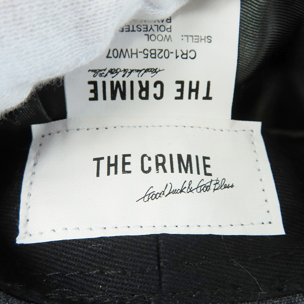 実際に弊社で買取させて頂いたTHE CRIMIE/クライミー キャスケット グレーの画像 7枚目