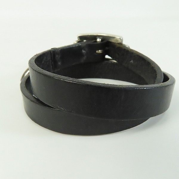 実際に弊社で買取させて頂いた【ギャラ付き】THIRTEEN DESIGNS/サーティーンデザインズ スカル レザー ラップ ブレスレットの画像 3枚目