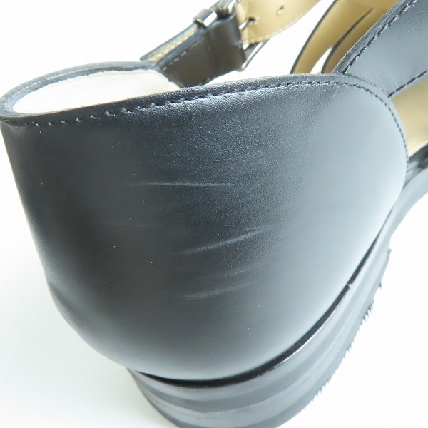 実際に弊社で買取させて頂いたPARABOOT/パラブーツ FERRET/フェレット レザー グルカサンダル ブラック /8の画像 6枚目